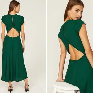 Reformation Gavin Dress Emerald Green size 4